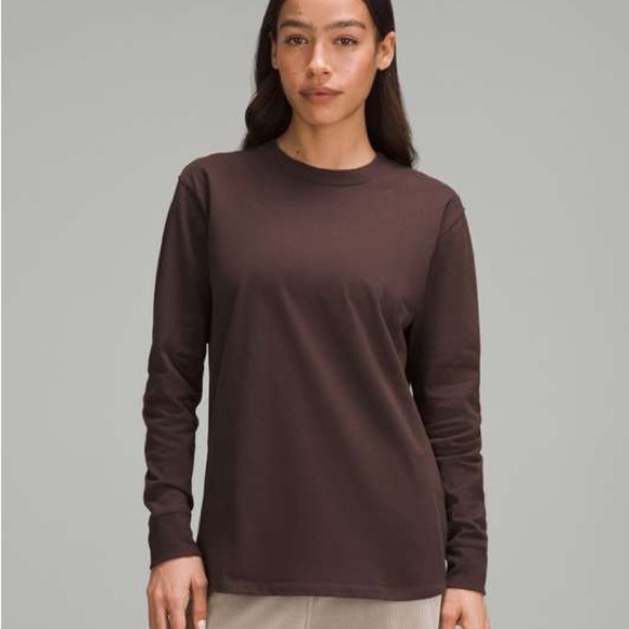 lululemon athletica Tops - Lululemon All Yours Heavyweight Long Sleeve Shirt Women’s Size 4 Chocolate Brown